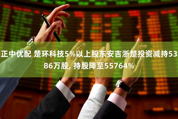 正中优配 楚环科技5%以上股东安吉浙楚投资减持5386万股, 持股降至55764%