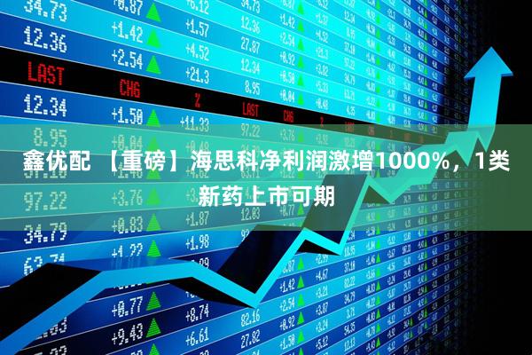 鑫优配 【重磅】海思科净利润激增1000%，1类新药上市可期