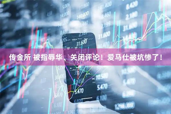 传金所 被指辱华、关闭评论！爱马仕被坑惨了！